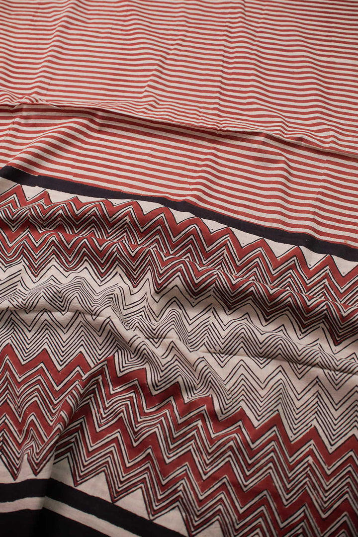 Block Printed Cotton Sarees - Matkatus 