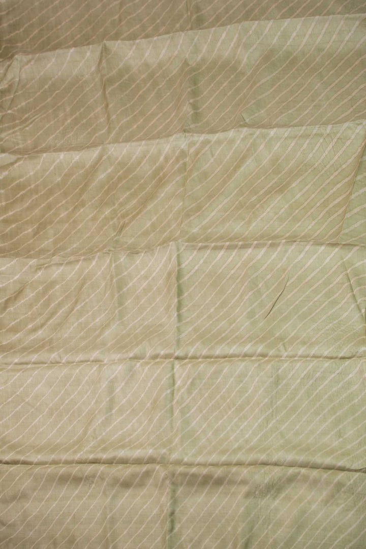 Light Plae Green Leheriya Tussar saree