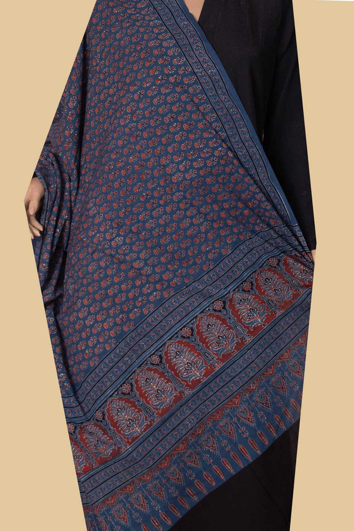 Ajrak Cotton Dupatta - Matkatus 
