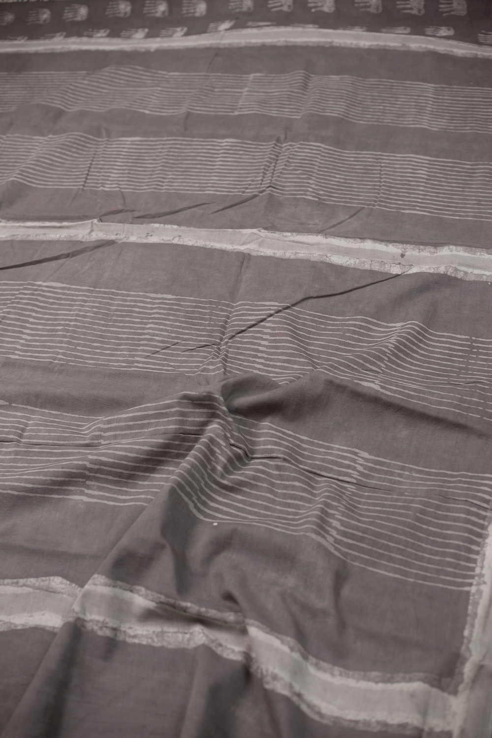 Block Printed Cotton Saree - Matkatus