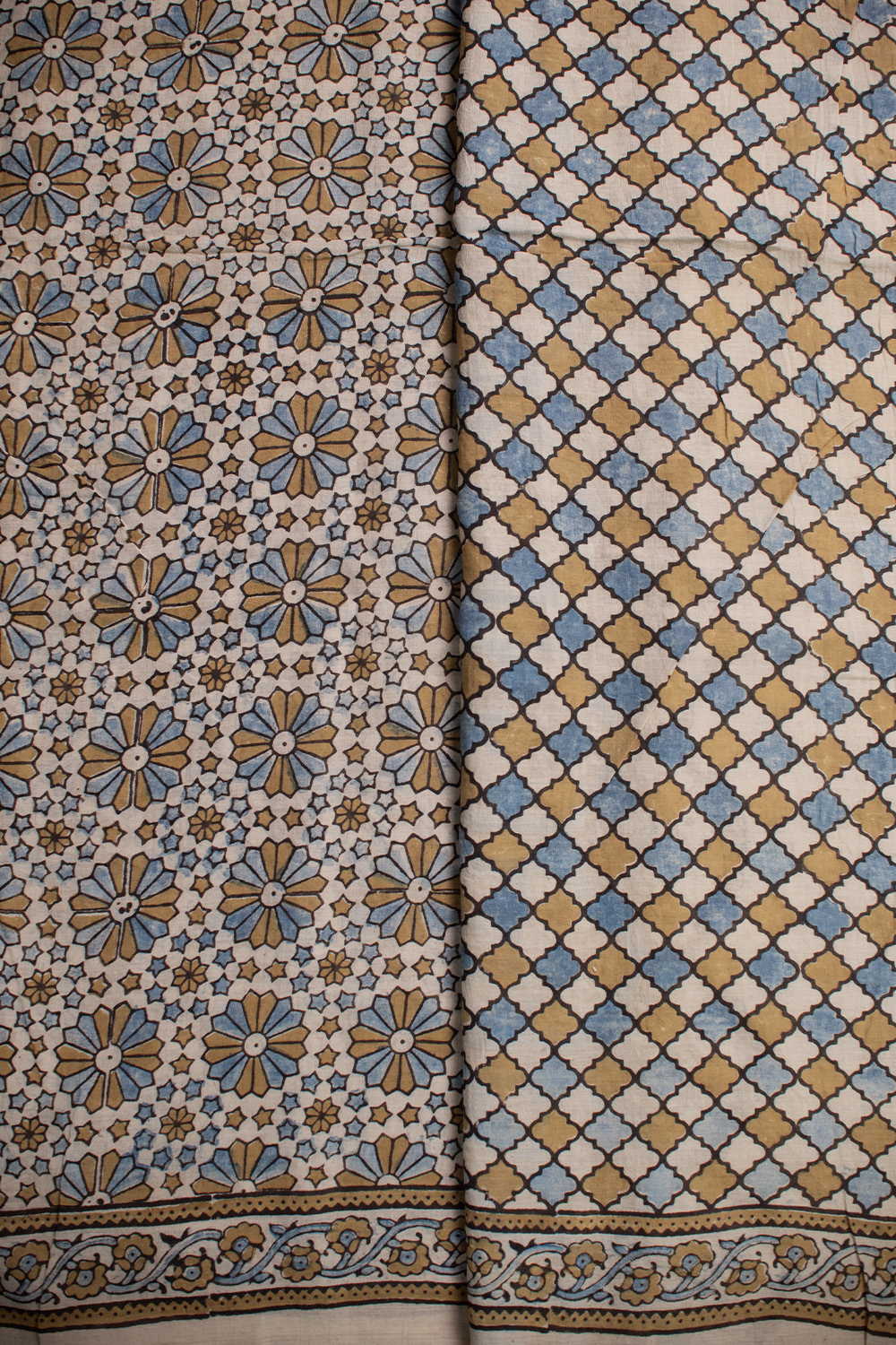 Ajrak Mul Cotton Saree - Matkatus 