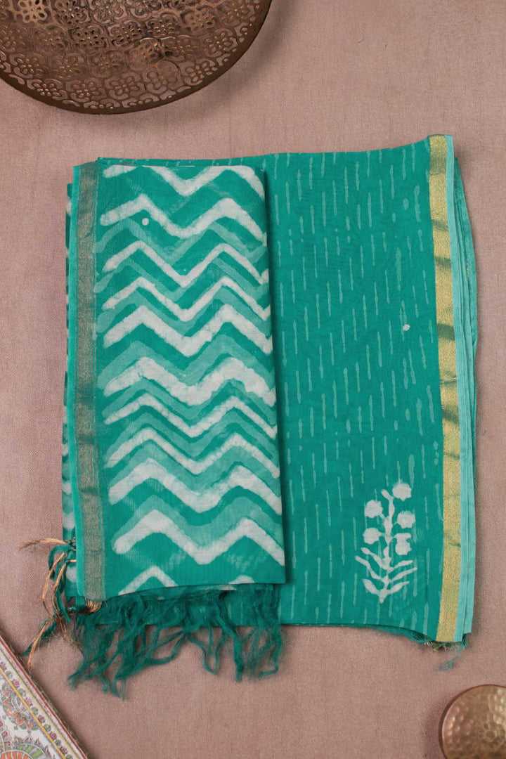 Block Printed Chanderi Suits - Matkatus