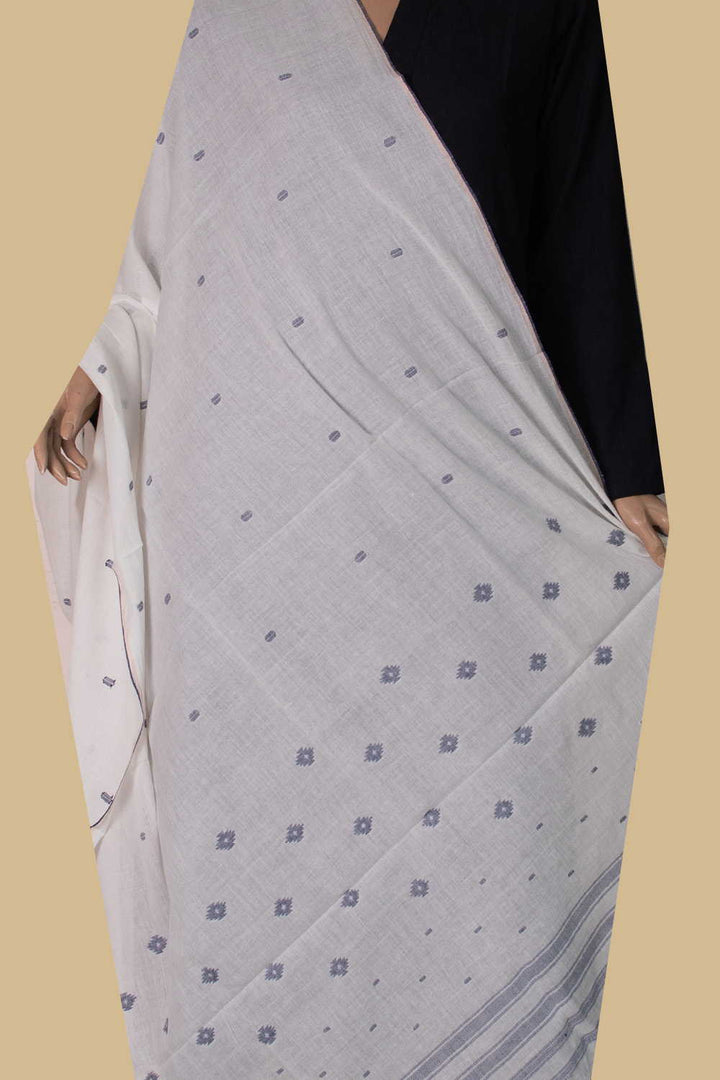 Jamdani Cotton Dupatta - Matkatus