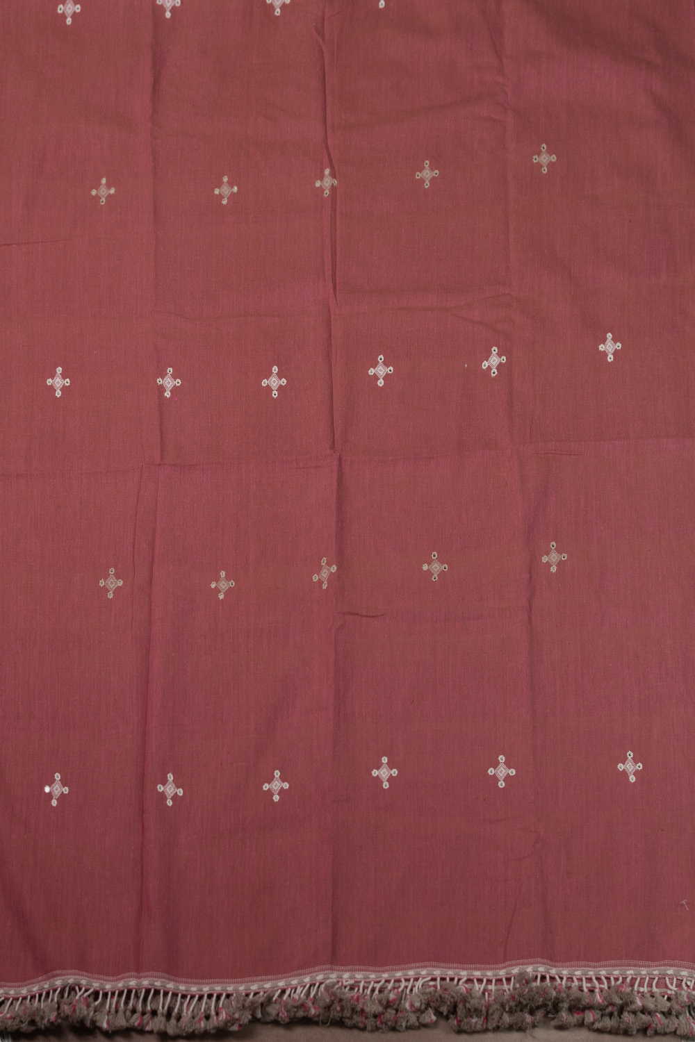 Pink with Mirrow Work Bhujodi Cotton Dupatta