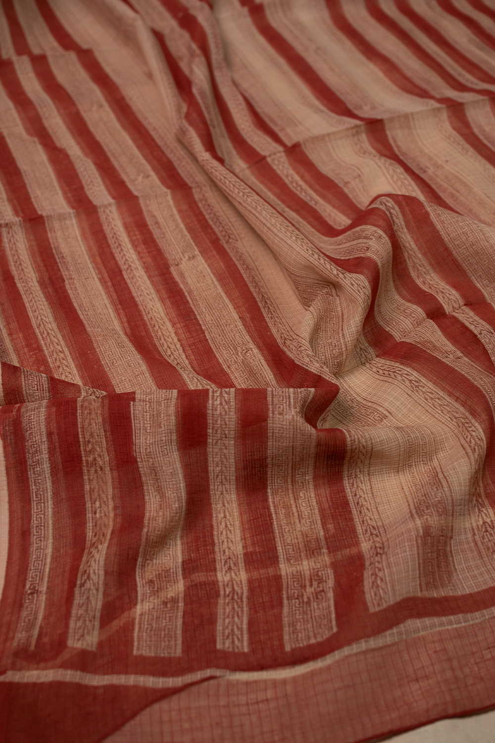 Block Printed Cotton Dupatta - Matkatus 