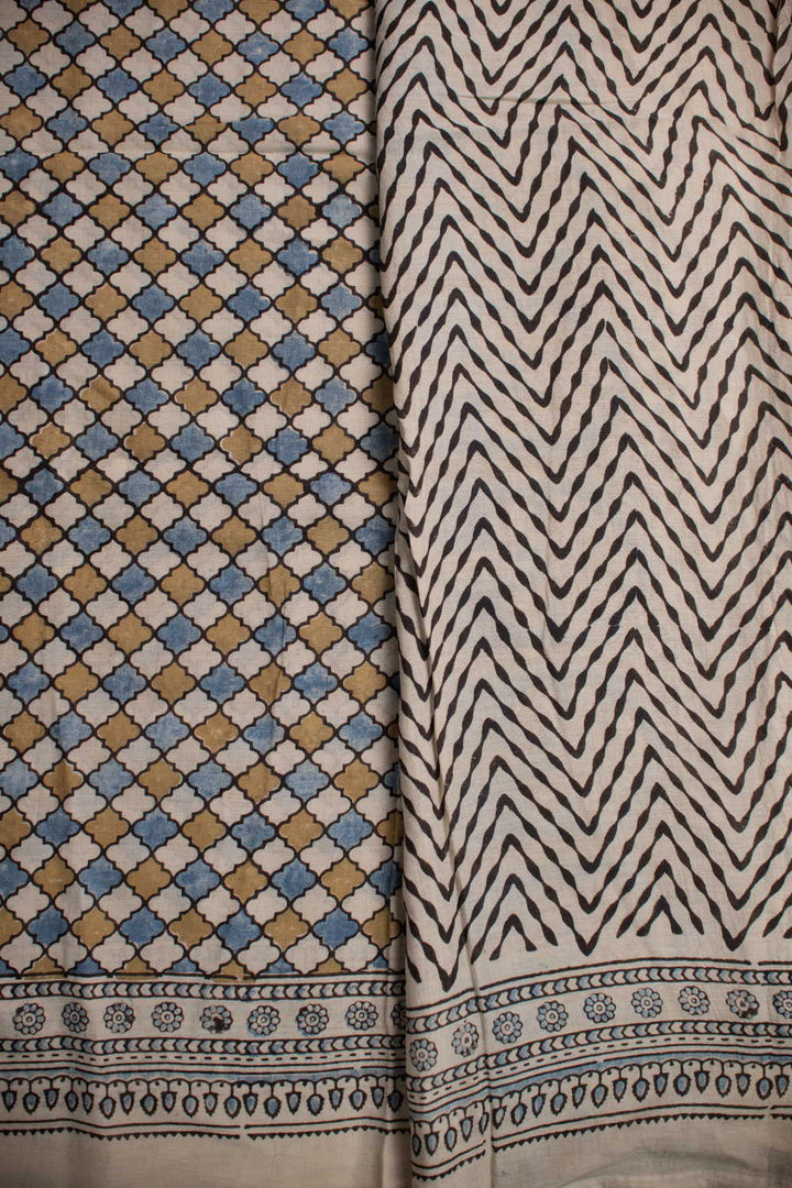 Block Printed Cotton Sarees - Matkatus 