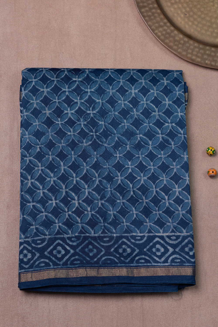 Printed Silk Cotton Saree - Matkatus 