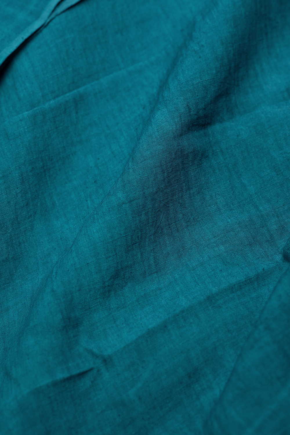 Jade Blue Handwoven Linen Fabric