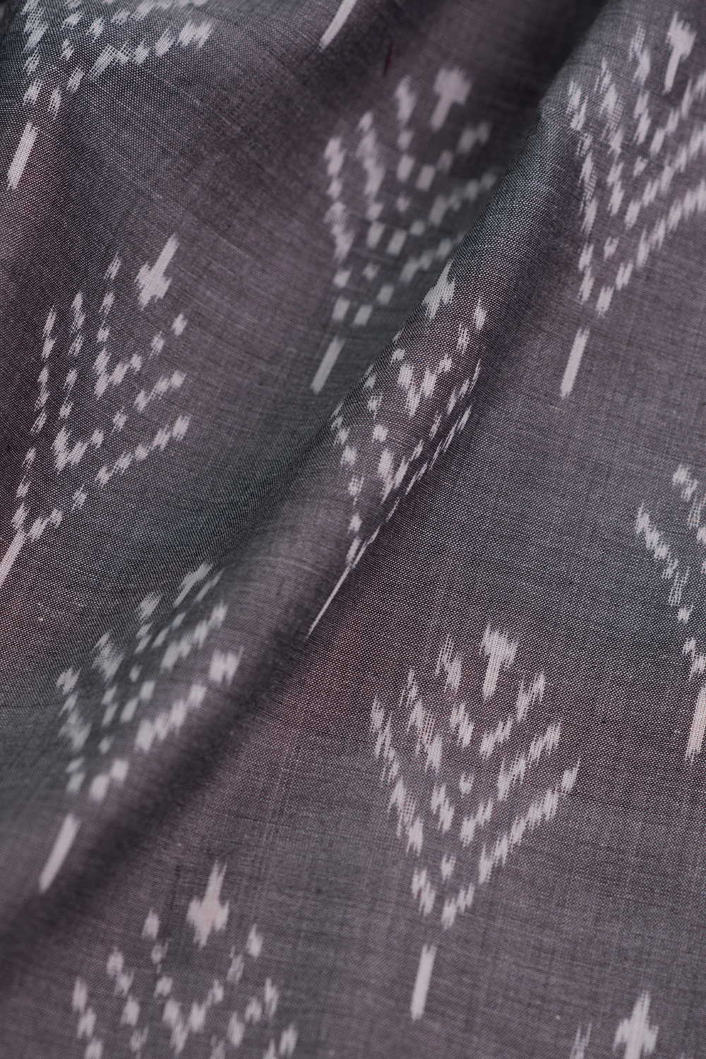 Shade of Grey Ikat Cotton Fabric
