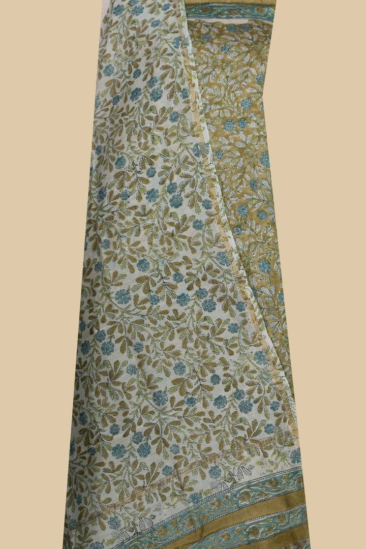 Prettiest Floral Chanderi Silk Cotton Suit