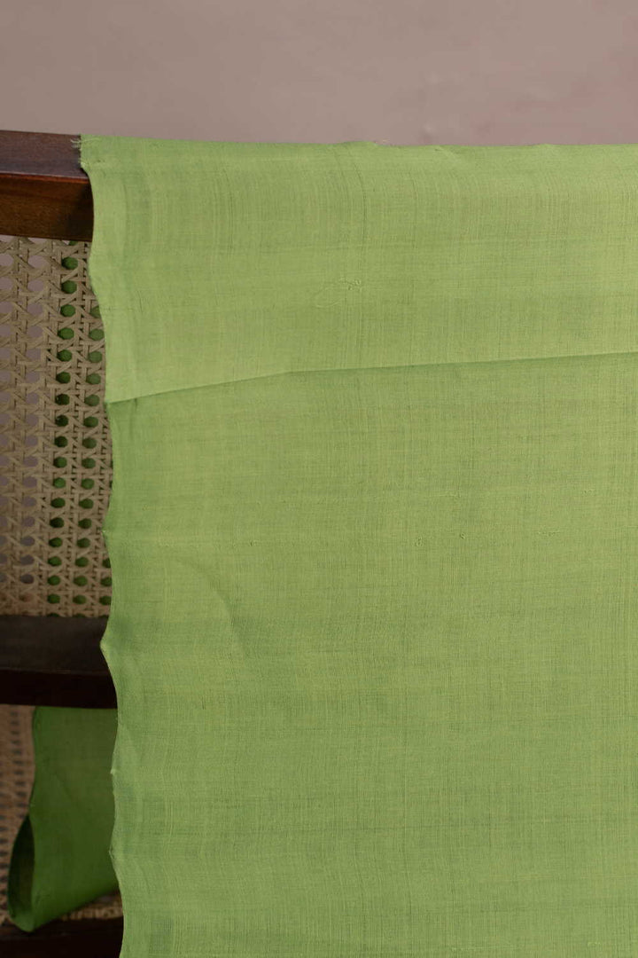 Apple Green Mangalagiri Cotton Fabric