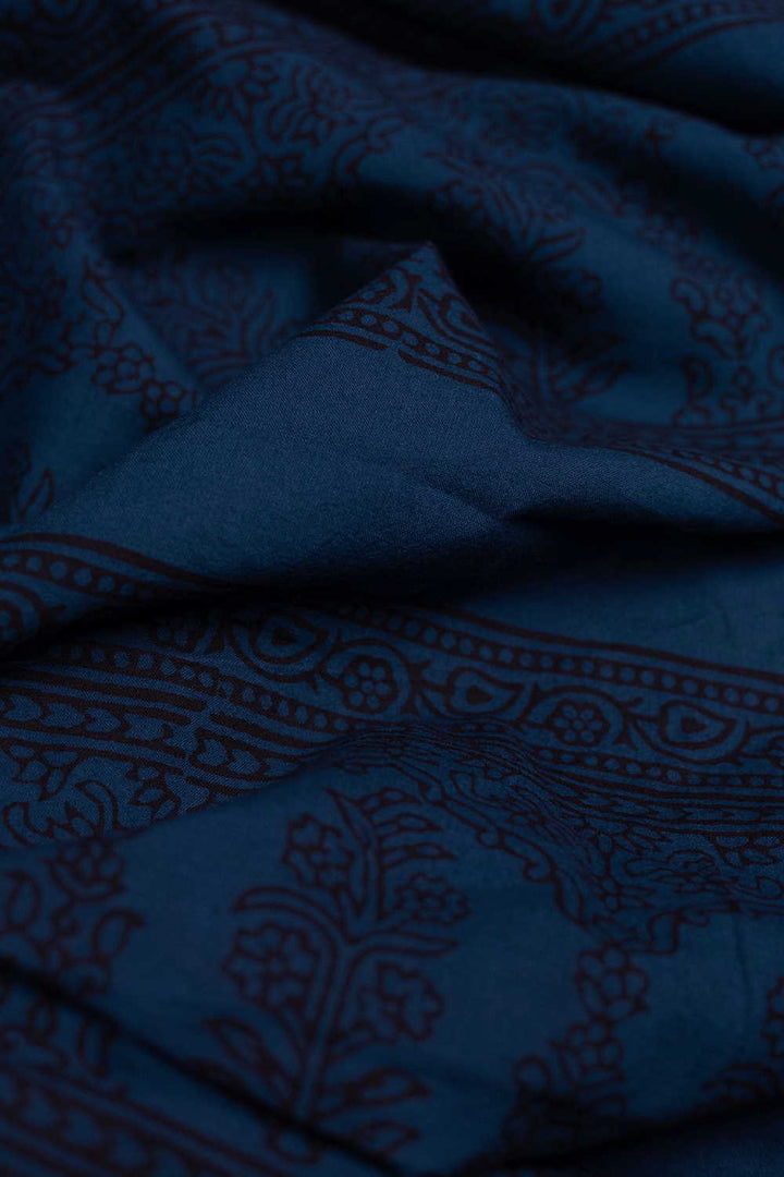 Blue Bagh Cotton Fabric - 2m