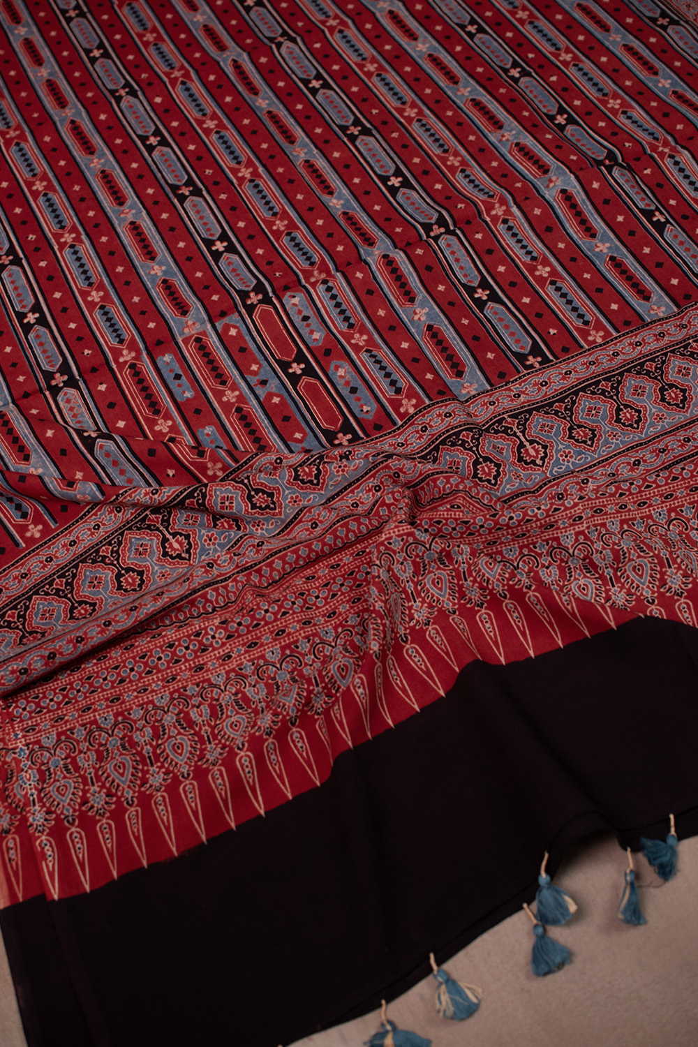 Block Printed Cotton Dupattas - Matkatus 