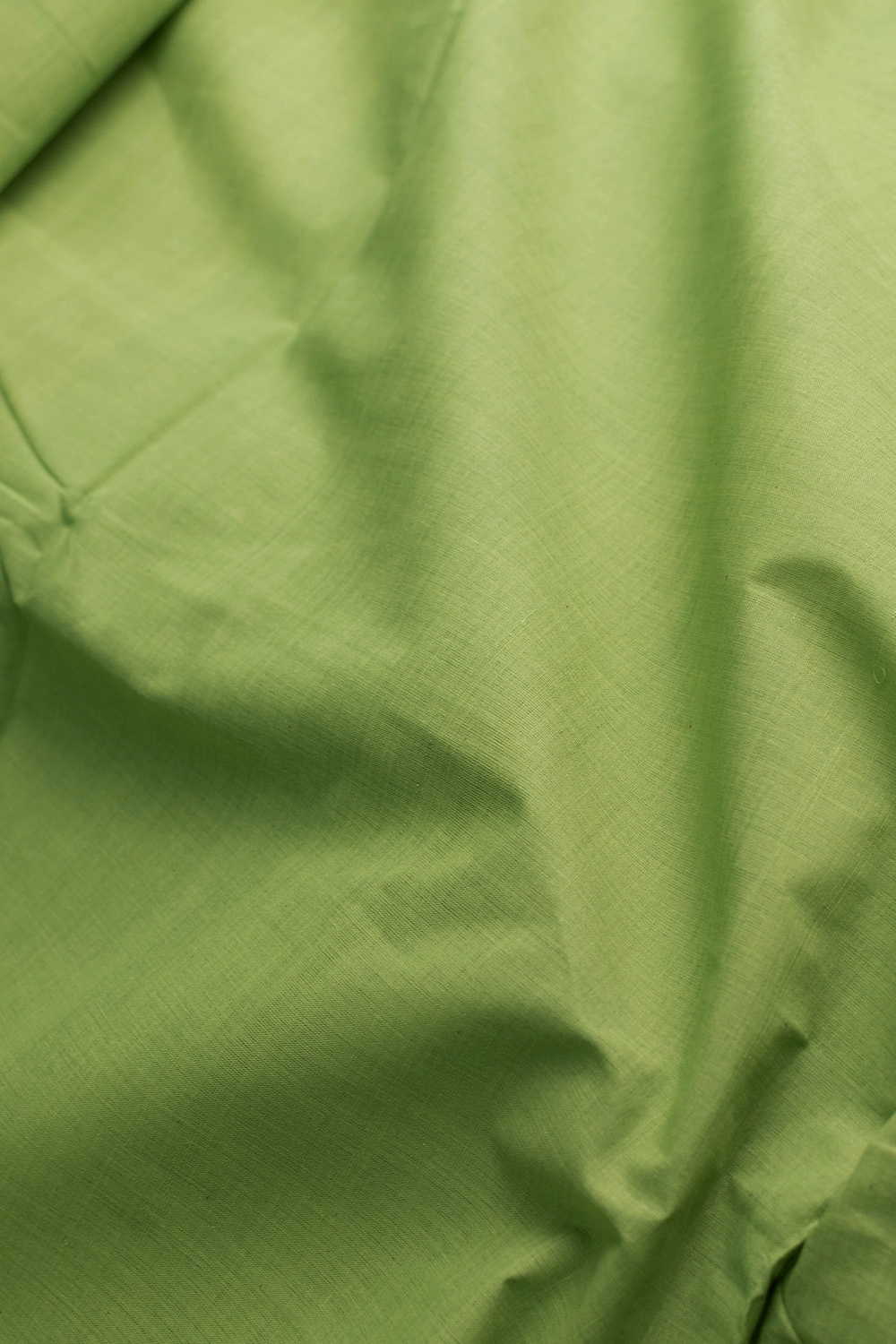 Apple Green Mangalagiri Cotton Fabric
