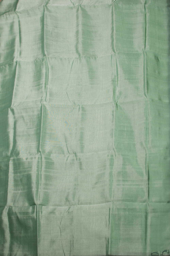 Green Mangalagiri Silk Cotton saree with Sanganeri Blouse