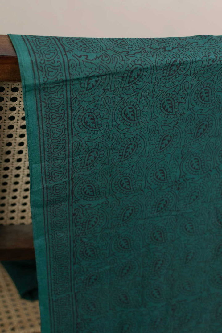 Pine Green Garden Bagh Cotton Fabric - 0.8m