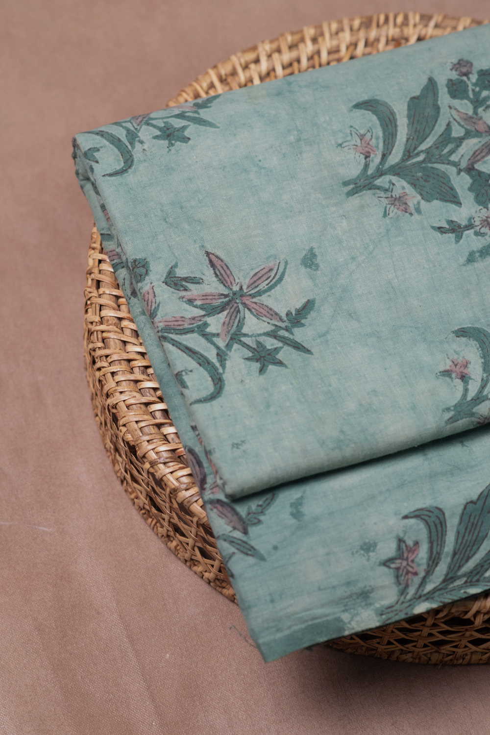 Block Printed Cotton Fabric - Matkatus 