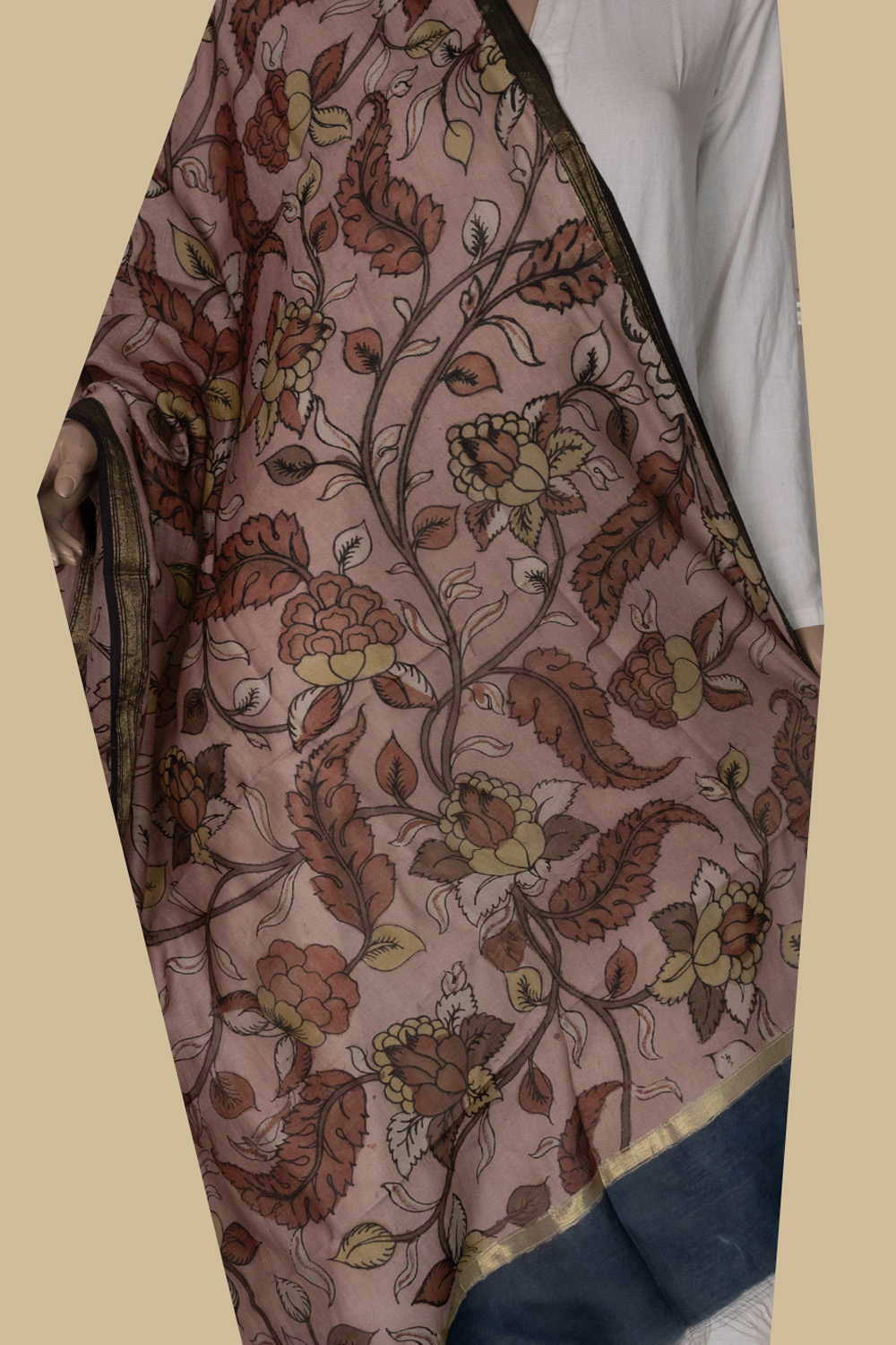 Hand Painted Dupatta - Matkatus 