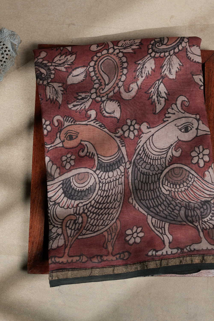 Painted Kalamkari srees - Matkatus 