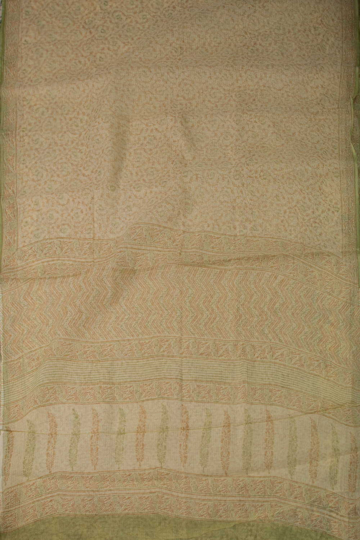 Block Printed Cotton Saree - Matkatus 