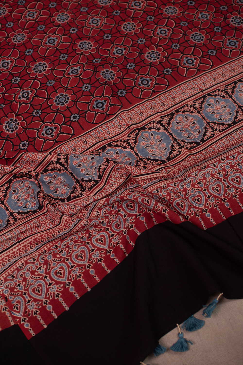 Block Printed Cotton Dupattas - Matkatus 