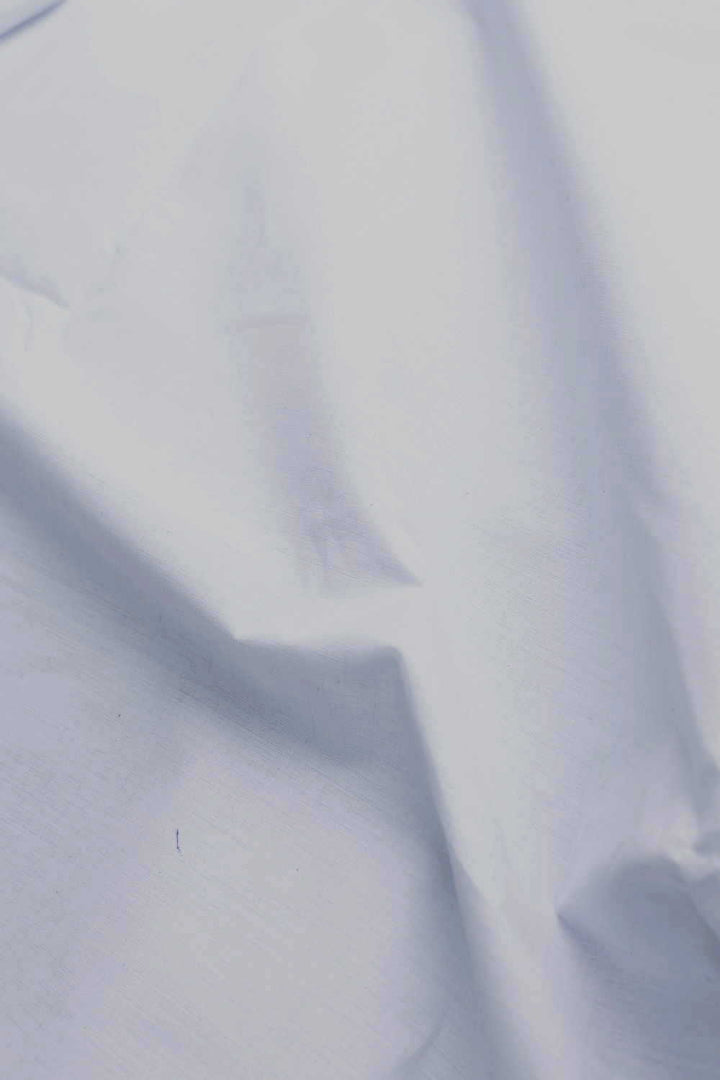 Blue Cream Mangalagiri Cotton Fabric