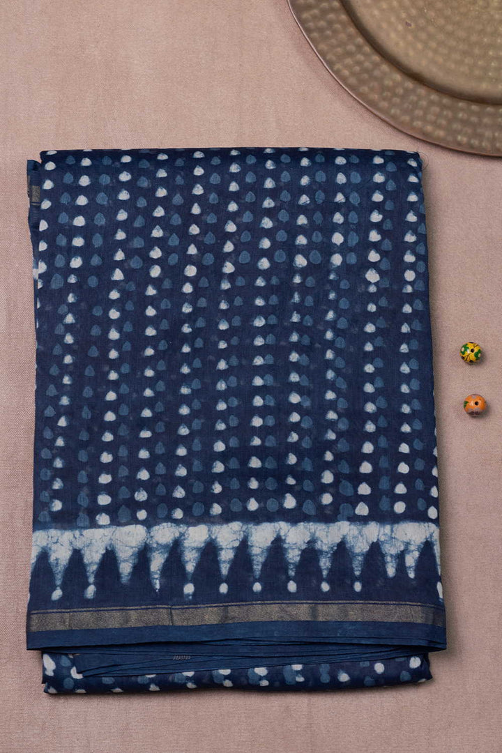 Printed Silk Cotton Saree - Matkatus 