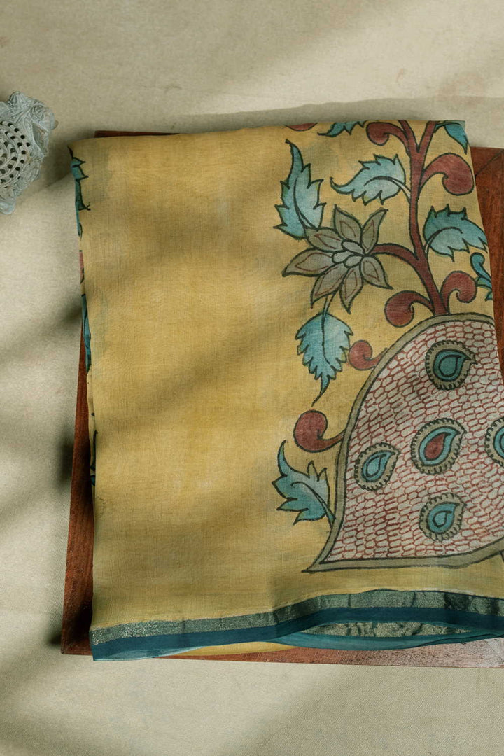 Painted Kalamkari srees - Matkatus 