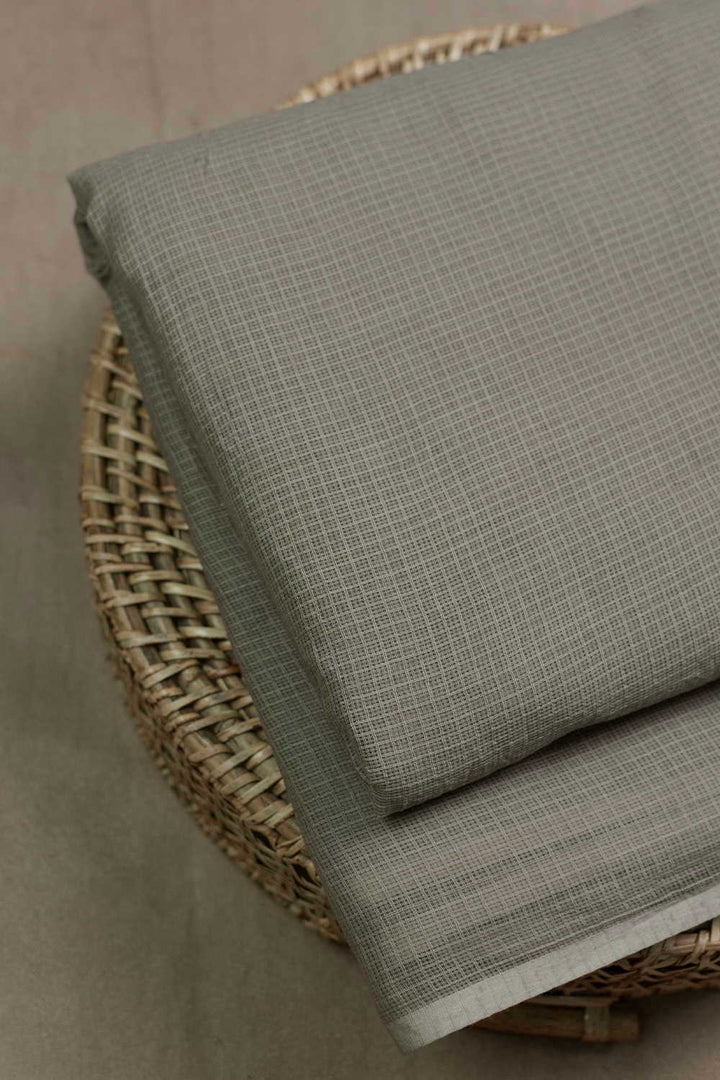 Iron Grey Kota Cotton Fabric
