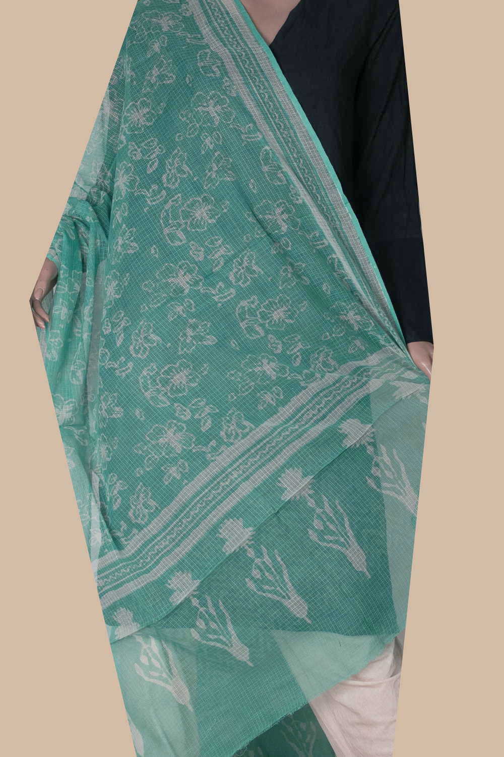 Block Printed Dupatta - Matkatus