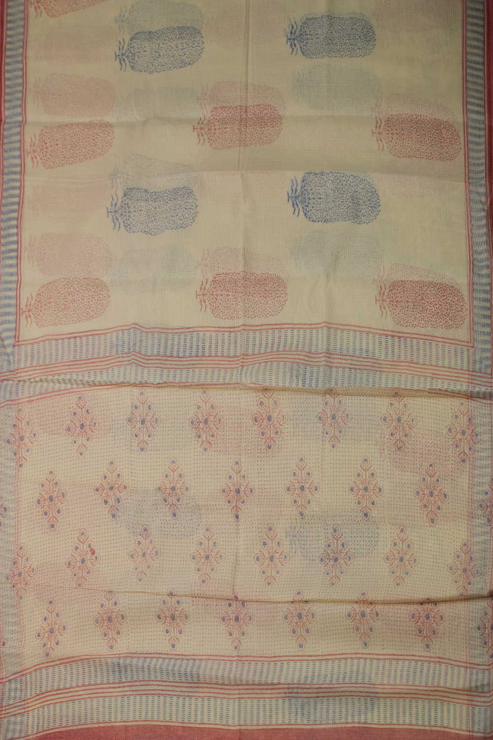 Block Printed Cotton Saree - Matkatus 