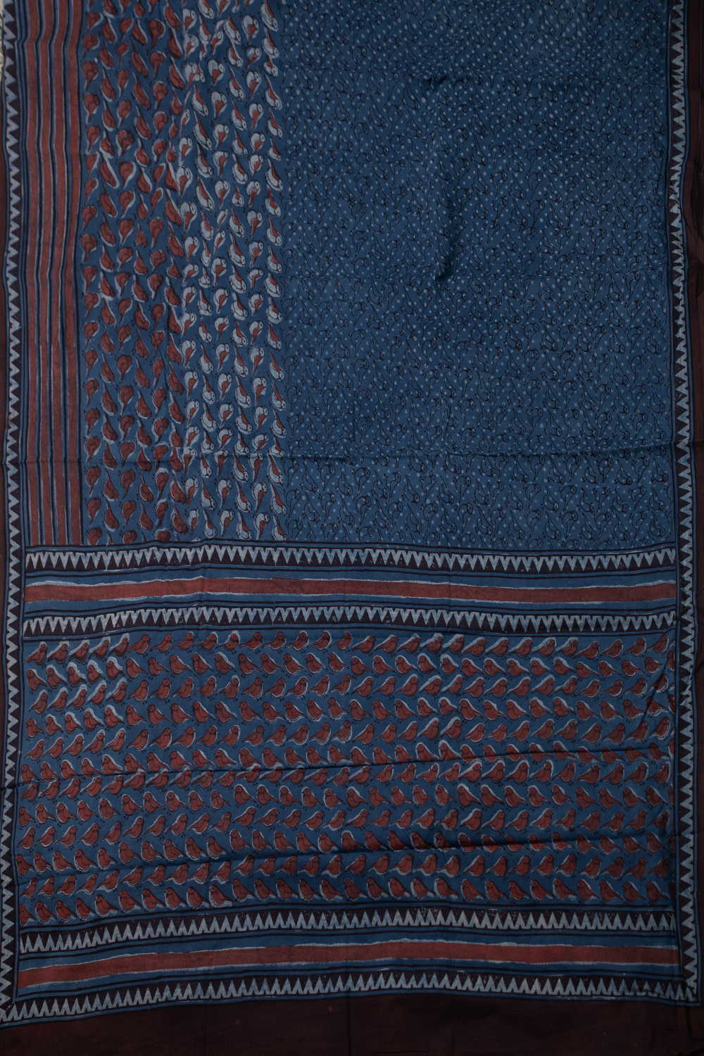 Block Printed Cotton Saree - Matkatus