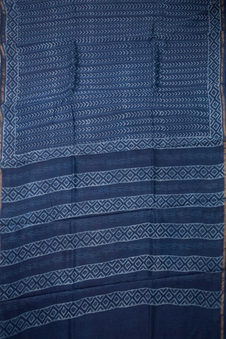 Printed Silk Cotton Saree - Matkatus 