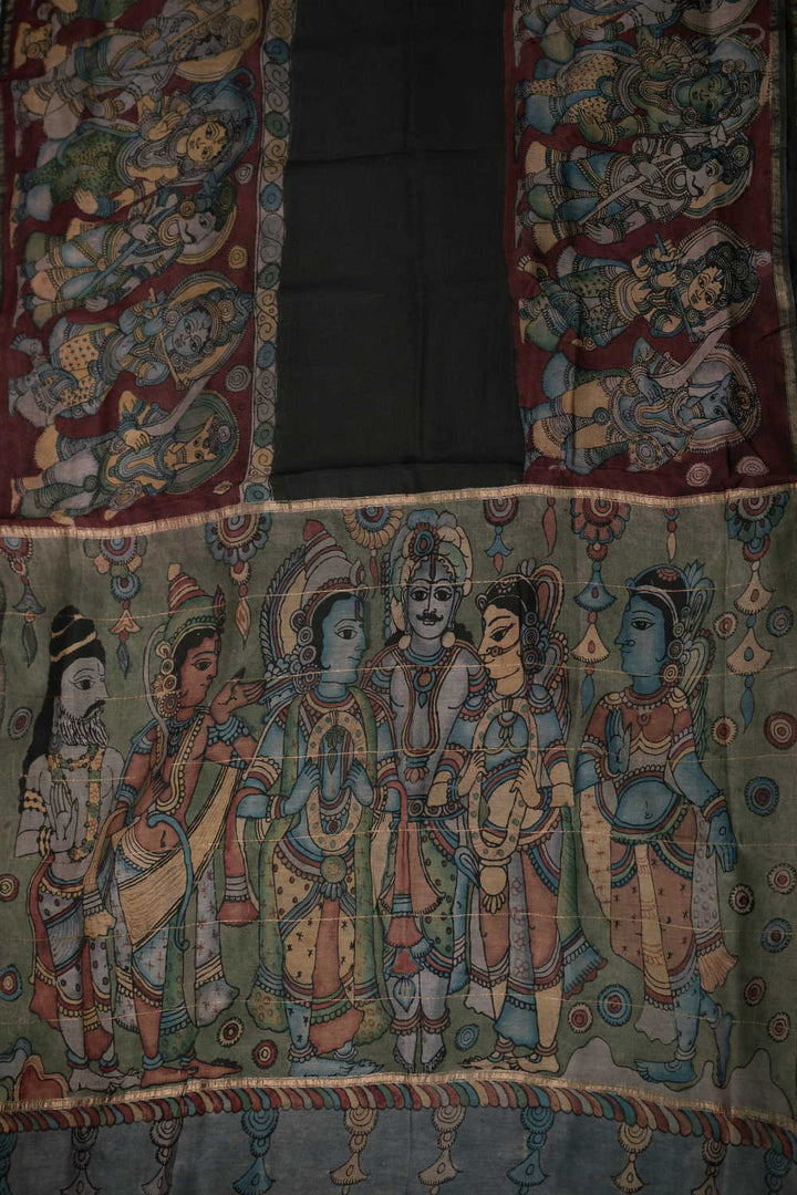 Painted Kalamkari srees - Matkatus 
