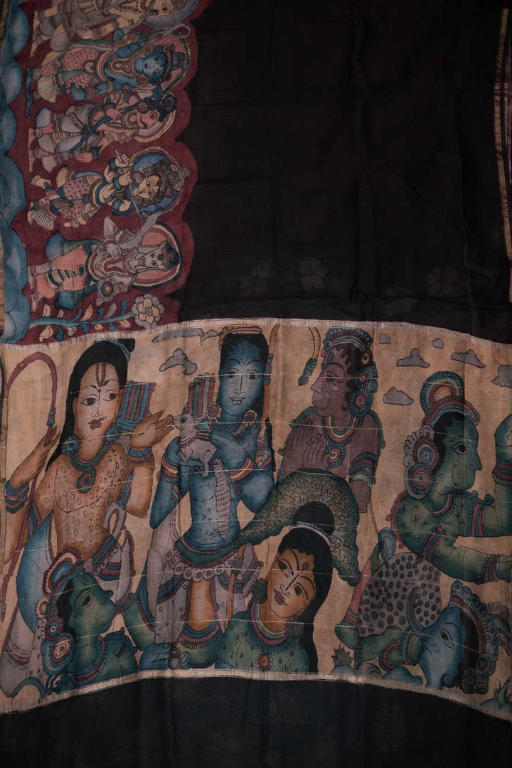 Painted Kalamkari srees - Matkatus 