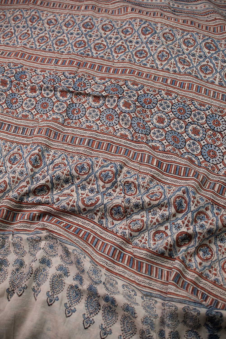 Block Printed Cotton Sarees - Matkatus 