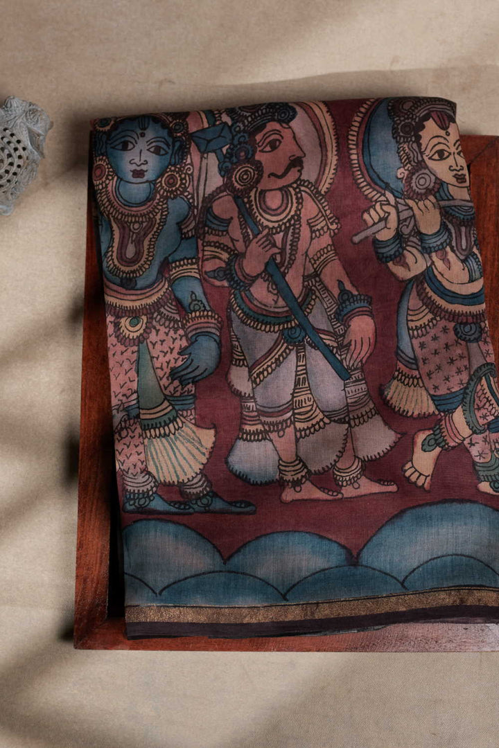 Hand Painted Sarees - Matkatus 