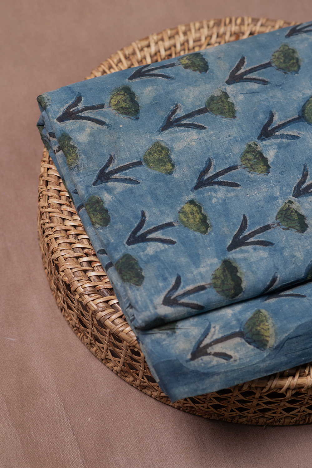 Block Printed Cotton Fabric - Matkatus 