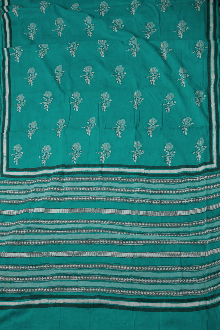 Block Printed Cotton Saree - Matkatus