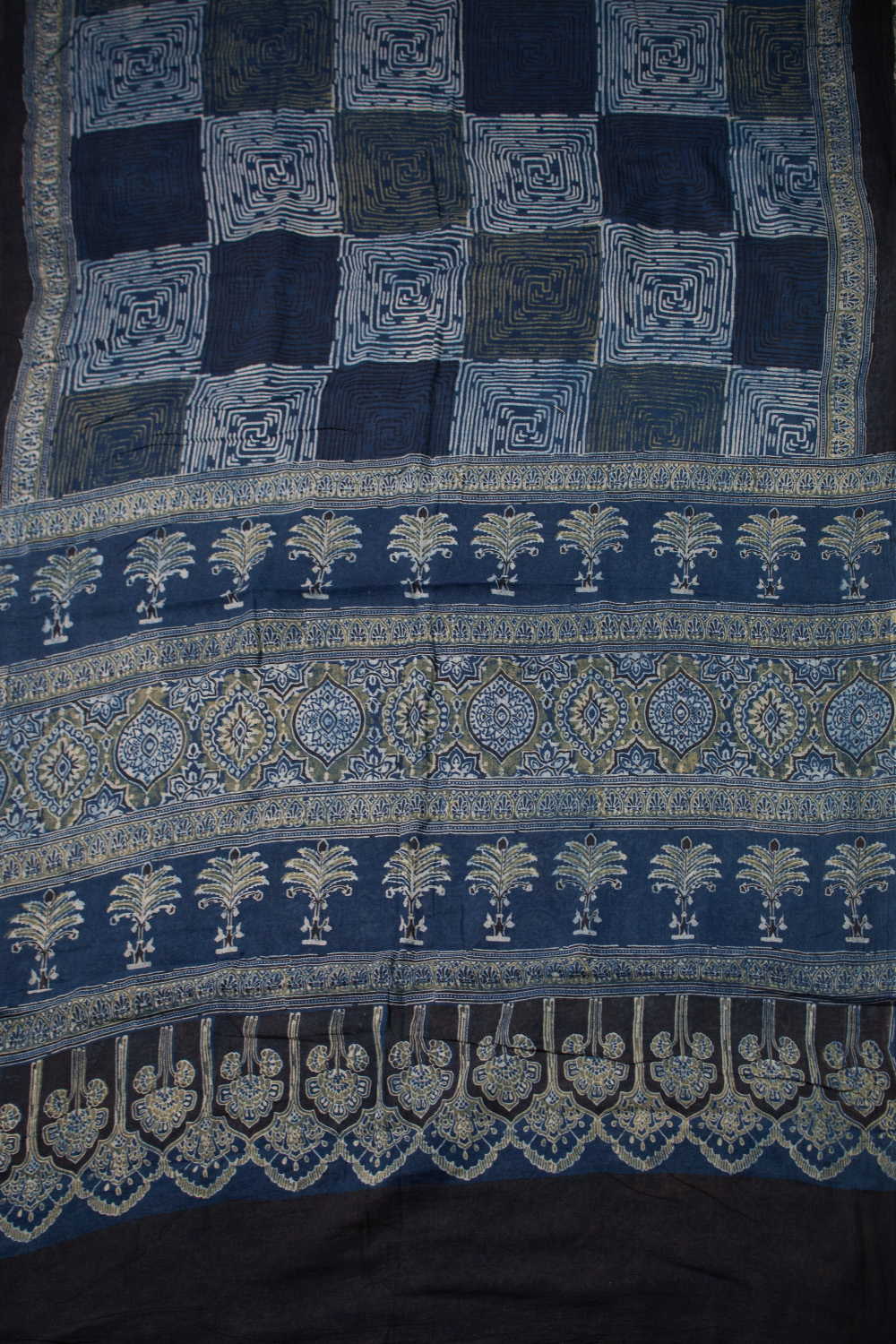Block Printed Cotton Sarees - Matkatus 