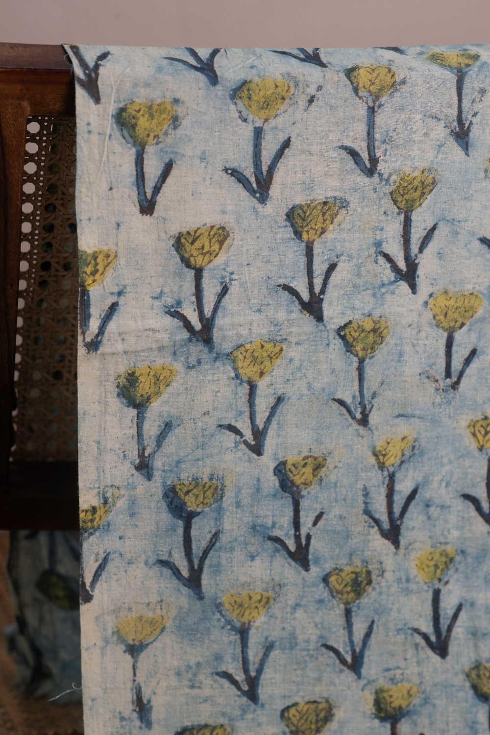 Block Printed Cotton Fabric - Matkatus 