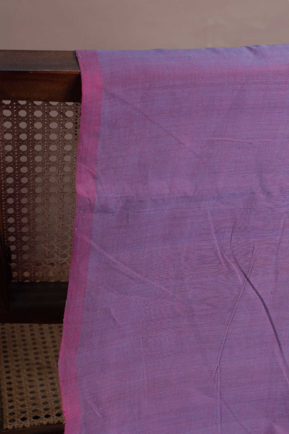 Twin Shaded Purple Mangalagiri Cotton Fabric