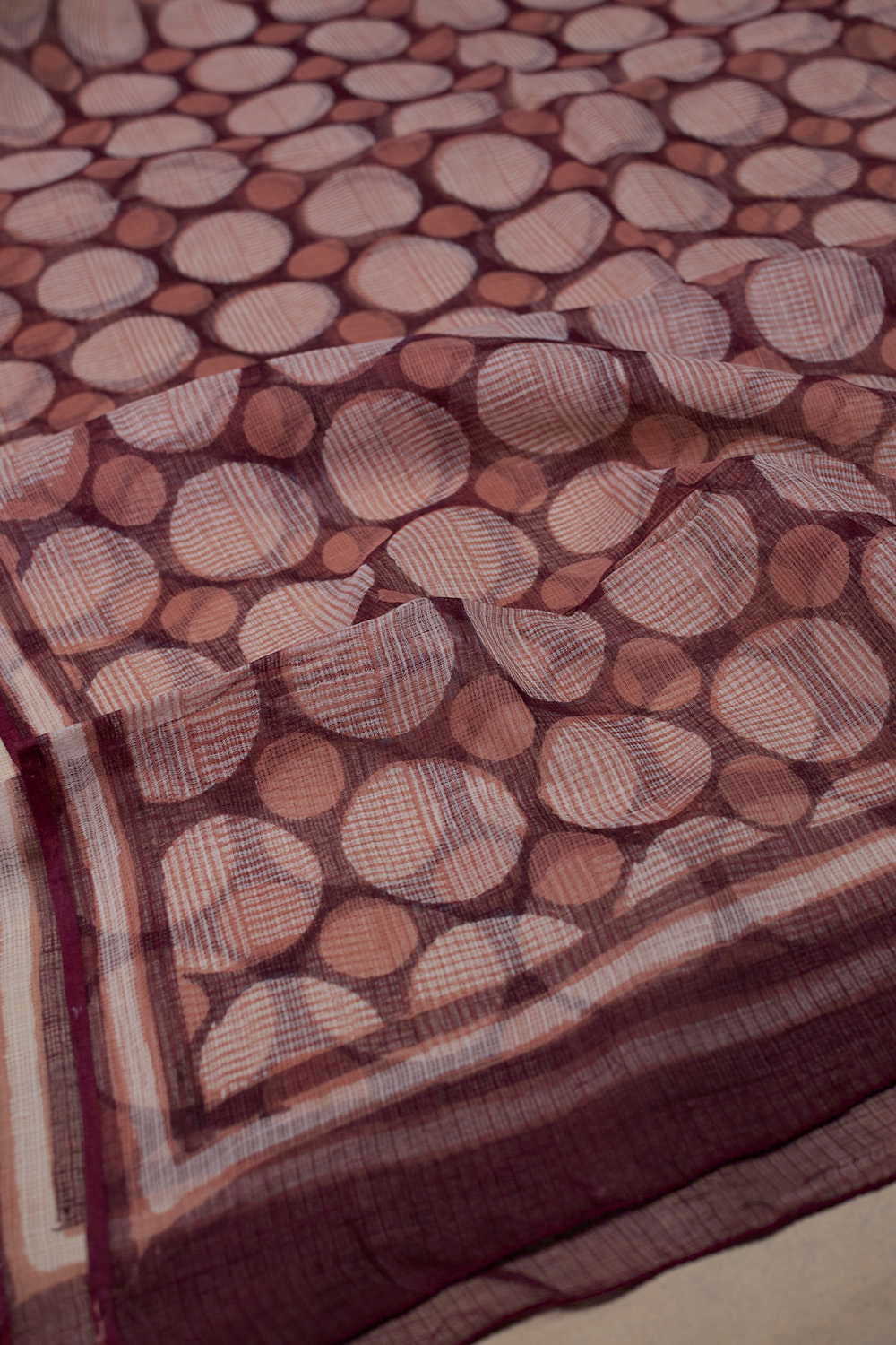 Block Printed Cotton Dupatta - Matkatus 
