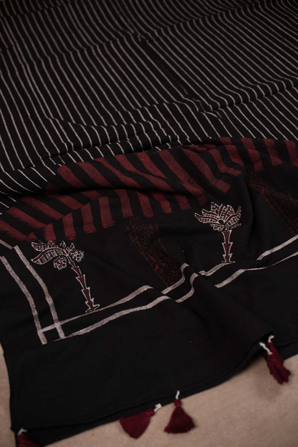 Block Printed Dupattas - Matkatus 