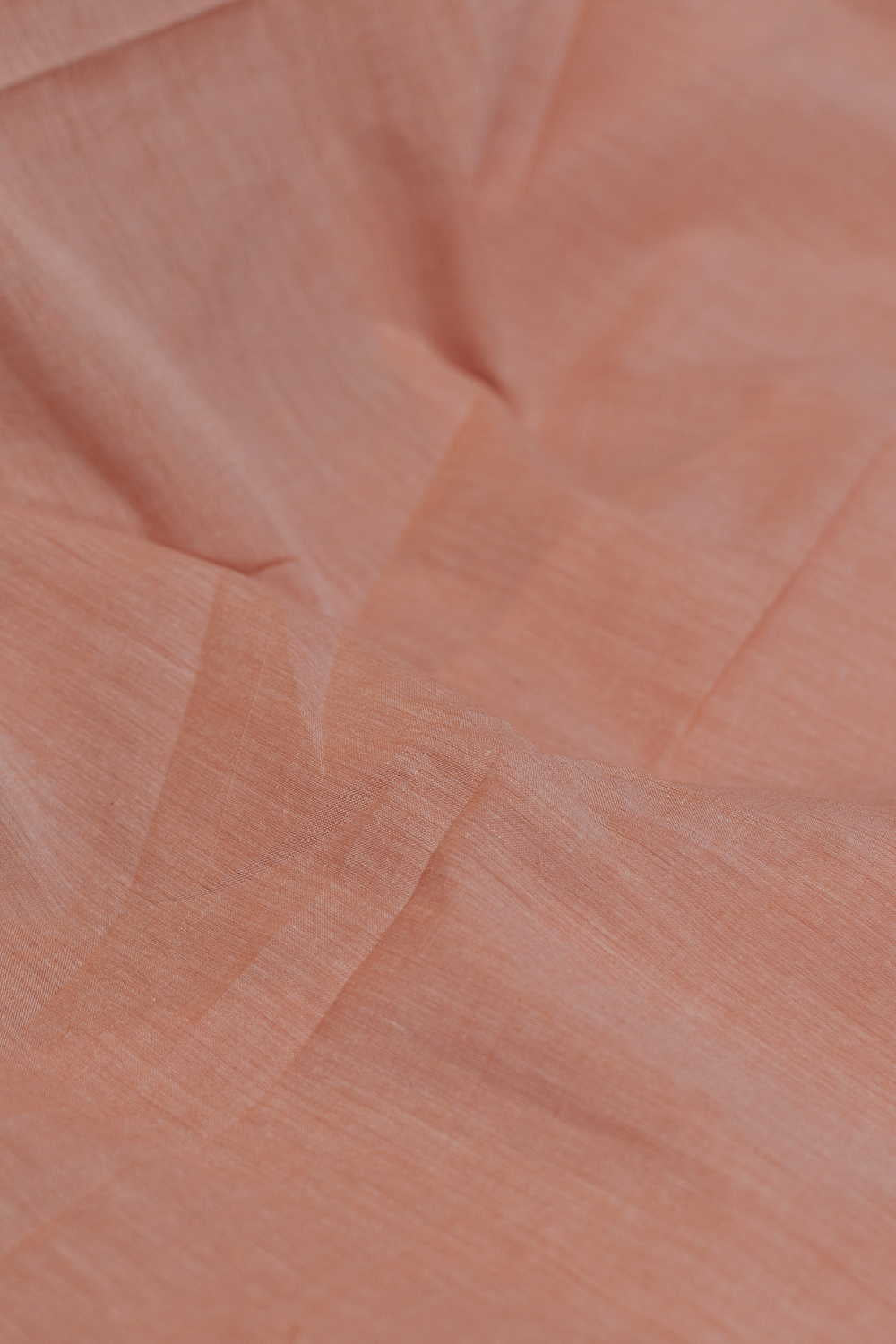 Orange Handwoven Mul Cotton Fabric - 1.55m