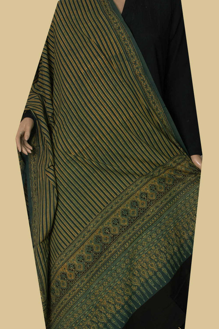 Ajrak Cotton Dupatta - Matkatus 