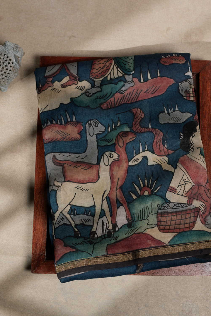 Pen Kalamkari Sarees - Matkatus 