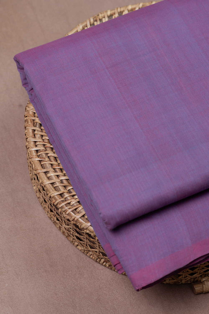 Twin Shaded Purple Mangalagiri Cotton Fabric