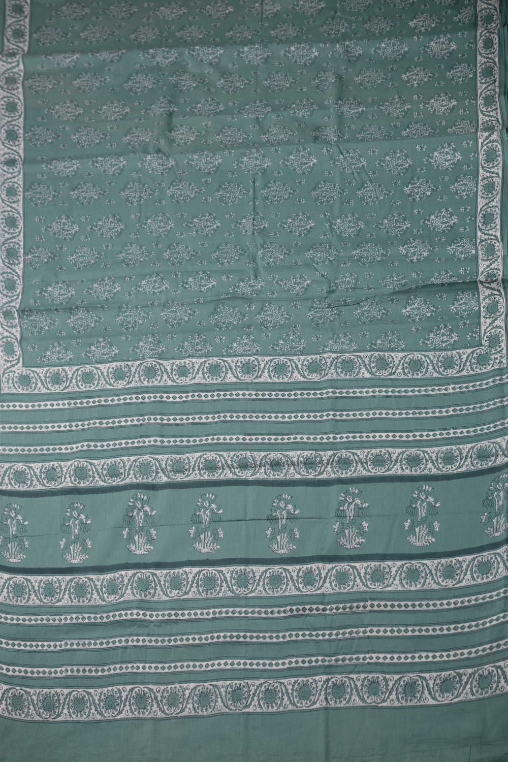 Block Printed Cotton Saree - Matkatus
