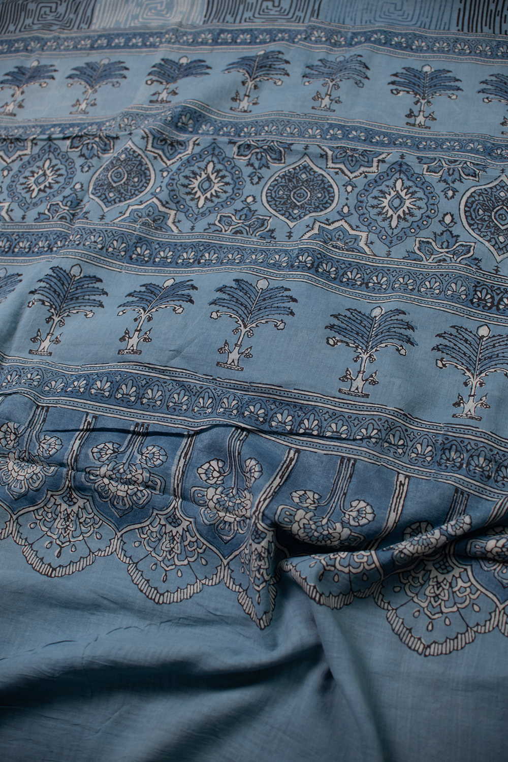Ajrak Mul Cotton Saree - Matkatus 
